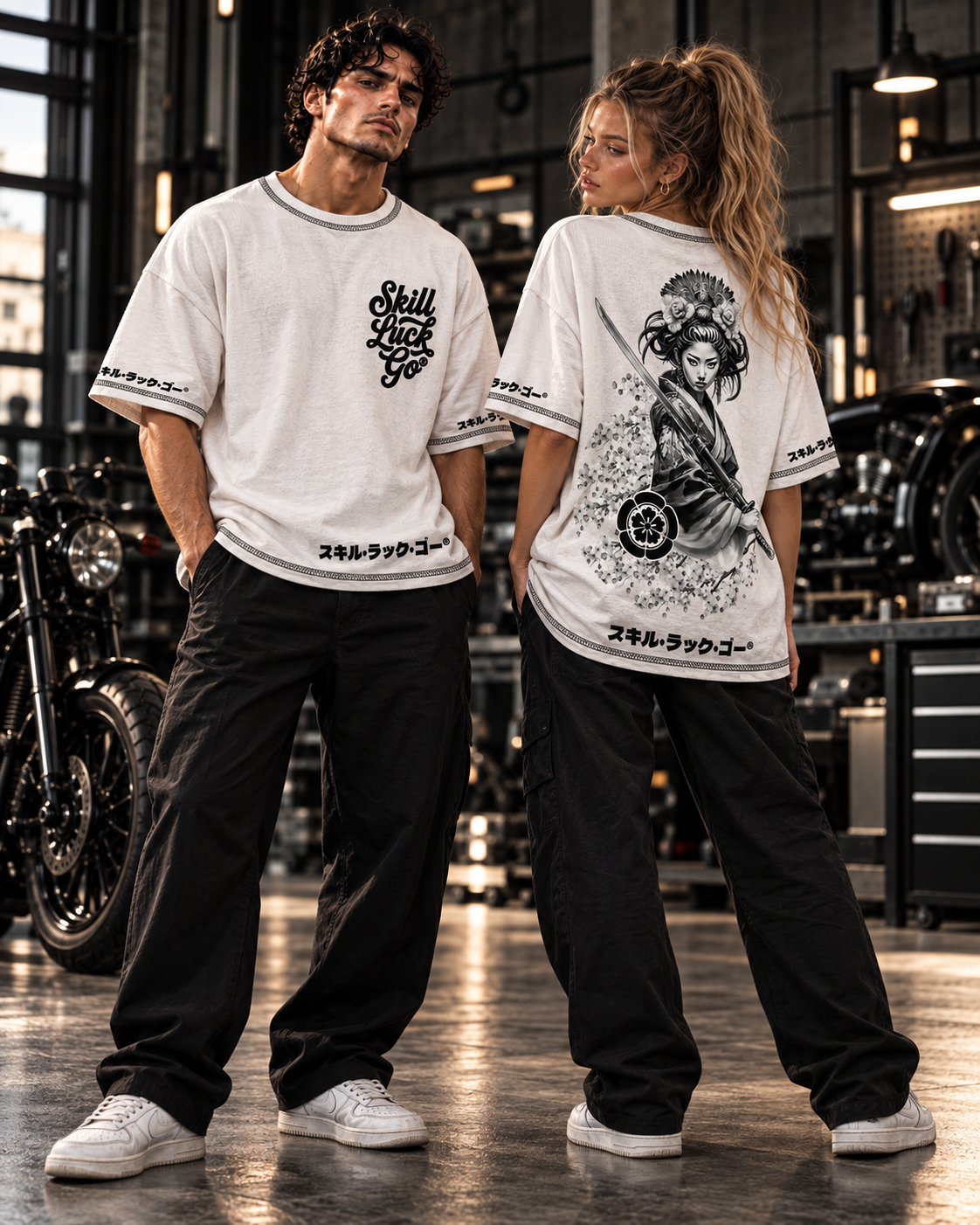 Skill Luck Go® Warrior Tee White